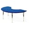 Correll Kidney Adjustable Height Activity Kids School Plastic Blow Molded Table, Blow Molded Plastic, Blue AR4872-KID-27 - alternate 1