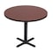 Correll Round Cafe Bistro and Breakroom Pedestal Table, High Pressure Laminate Top, Cherry BCT60R-21 - alternate 1
