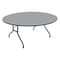 Correll Round Commerical Folding Utility Table, High Pressure Laminate Top, Gray Granite CF48PX-15 - alternate 1