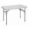 Correll Rectangle Economy Blow Molded Folding Utility Table, Blow Molded Plastic Top, Gray Granite CP2448-23 - alternate 1