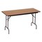 Correll Rectangle Commerical Folding Utility Table, High Pressure Laminate Top, Medium Oak CF2448PX-06 - alternate 1