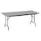Correll Rectangle Commerical Folding Utility Table, High Pressure Laminate Top, Gray Granite CF3672PX-15 - alternate 1