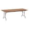 Correll Rectangle Commerical Folding Utility Table, High Pressure Laminate Top, Walnut CF3096PX-01 - alternate 1