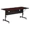 Correll Rectangle Deluxe Adjustable Height Flip Top Training Table, High Pressure Laminate Top, Cherry FT2472-21 - alternate 1