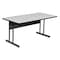 Correll Rectangle Computer or Training Desk Height Work Station, 30" W, 60" L, 29" H, Gray Granite WS3060-15 - alternate 1