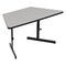 Correll Trapezoidal Econoline Adjustable Height Computer Desk and Training Table, Gray Granite CSA3060TR-15 - alternate 1