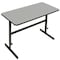 Correll Workstation Desk Standing Height Workstation, 60" D X 34" to 42" H, 30" W X Gray Granite CST3060-15 - alternate 1
