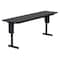 Correll Rectangle Panel Leg Folding Seminar Training Table, High Pressure Laminate Top, Black Granite SP2472PX-07 - alternate 1