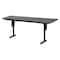 Correll Rectangle Panel Leg Folding Seminar Training Table, High Pressure Laminate Top, Black Granite SP2496PX-07 - alternate 1