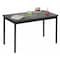 Correll Lab Table, High Pressure Laminate on High-Density Core with Back Sheet, Steel Frame, Black Granite LT2460-07 - alternate 1