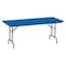 Correll Rectangle Heavy Duty Commerical Plastic Folding Table, 30" W, 72" L, 29" H, Blow Molded Plastic Top R3072-27 - alternate 1