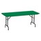 Correll Rectangle Heavy Duty Commerical Plastic Folding Table, 30" W, 72" L, 29" H, Blow Molded Plastic Top R3072-29 - alternate 1