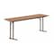 Correll Rectangle Off Set Leg Folding Seminar Training Table, High Pressure Laminate Top, Medium Oak ST2472PX-06 - alternate 1