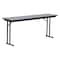 Correll Rectangle Off Set Leg Folding Seminar Training Table, High Pressure Laminate Top, Gray Granite ST2472PX-15 - alternate 1