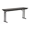Correll Rectangle Off Set Leg Folding Seminar Training Table, High Pressure Laminate Top, Black Granite ST2496PX-07 - alternate 1