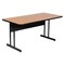 Correll Rectangle Computer or Training Desk Height Work Station, High Pressure Laminate Top, Medium Oak WS3048-06 - alternate 1