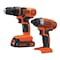 Black & Decker 20V MAX* Lithium Ion Drill/Driver + Impact Combo Kit BD2KITCDDI - alternate 1
