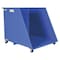 Vestil Open Ended Steel Dumping Hopper 2000 lb Glass-Filled Nylon Casters HOP-OE - alternate 1