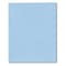 Roaring Spring Case of Light Blue Paper Pocket Folders, 11.75"x9.5", Twin Pockets hold 25 sht each, 11 pt tag board, PK250 50124cs - alternate 1