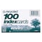 Roaring Spring Case of Recycled Index Cards 3"x5", 100 per pack, White Paper, Ruled on Front, Blank on Back 74824cs - alternate 1
