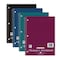 Roaring Spring Case of One Subject Wirebound Notebooks, 10.5"x8", 100 sht, 4x4 Graph Ruled, Assorted Color Covers, PK24 10004cs - alternate 1