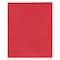 Roaring Spring Case of Red Paper Pocket Folders, 11.75"x9.5", Twin Pockets hold 25 sheets each, 11 pt tag board, PK250 50123cs - alternate 1