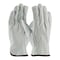 Pip Leather Drivers Gloves, Cowhide, Shirred Slip-On, Straight Thumb, Gunn Cut, Gray, XL 12 PK 68-105/XL - alternate 1