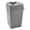 Rubbermaid Commercial Slim Jim 35 gal Square Slim-Profile Plastic Can, Gray, None, LLDPE, 19 1/2 in 59JM13 - alternate 1