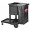 Rubbermaid Commercial Executive Janitorial Cleaning Cart, Black 1861430 - alternate 1