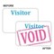 C-Line Products 3" x 2" Time's Up! Self-Expiring Visitor Badges, 100PK 97005 - alternate 1