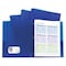 C-Line Products Two Pocket File Folder, Prong, Blue, Pk10 32965 - alternate 1