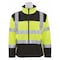 Deltaplus Hi-Vis Softshell Jacket, Polyester/Spandex Outer Shell Fused with Fleece Liner, M 62203 - alternate 1
