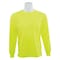 Deltaplus Hi-Vis Long Sleeve Shirt, 100% Polyester Birdseye Mesh with Moisture Wicking, High Visibility Lime 64028 - alternate 1