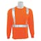 Deltaplus Hi-Vis Long Sleeve Shirt, Class 2, Type R, 100% Polyester Birdseye Mesh with Moisture Wicking, 5XL 64015 - alternate 1