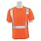 Deltaplus Hi-Vis Short-Sleeve Shirt, Class 2, Type R, 100% Polyester Birdseye Mesh with Moisture Wicking, M 61677 - alternate 1