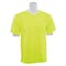 Deltaplus Hi-Vis Short-Sleeve Shirt, 100% Polyester Jersey with Moisture Wicking, Lime, M 14107 - alternate 1