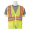 Deltaplus Vest, Hi-Viz, Lime, Contrasting Trim, L 61816 - alternate 1