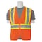 Deltaplus Vest, Hi-Viz, Orange, Contrasting Trim, M 61823 - alternate 1