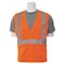Deltaplus Safety Vest, Economy, Hi-Viz, Orange, M 61433 - alternate 1