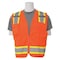 Deltaplus Safety Vest, ANSI, Hi-Viz, Orange, M 62158 - alternate 1
