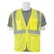 Deltaplus Safety Vest, Mesh, Hi-Viz, Lime, 2XL 61876 - alternate 1