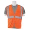 Deltaplus Safety Vest, Mesh, Hi-Viz, Orange, 2XL 61883 - alternate 1