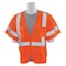 Deltaplus Safety Vest, Mesh, Hi-Viz, Orange, L 61937 - alternate 1