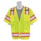 Deltaplus Safety Vest, Mesh, Solid, Hi-Viz, Lime, XL 65042 - alternate 1
