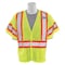 Deltaplus Safety Vest, Break-Away, Hi-Viz, Lime, 3XL 63251 - alternate 1
