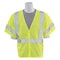 Deltaplus Safety Vest, Reflective Trim, HiViz, Lime, M 14550 - alternate 1