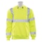 Deltaplus High Visibility Hooded Sweatshirt, Class 3, Type R, 100% Soft Polyester Fleece, Lime, M 61540 - alternate 1
