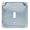 Raco Box Cover, Switch Box Type, 2 Gang, Galvanized Zinc, Toggle Switch Cover Type 800C - alternate 1