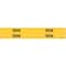 Brady Pipe Marker, Drain, Yellow, 3/4 to 2-3/8 In 7091-4 - alternate 1