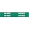 Brady Pipe Marker, Raw Water, Grn, 3/4 to2-3/8 In 7230-4 - alternate 1